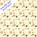 HONEYBEE HONEYPOT, Seamless Pattern, PNG, Backgrounds, Printable Digital Paper, POD (Copy) (Copy)