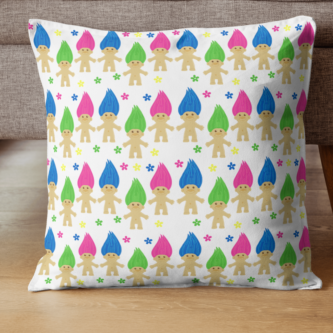 RETRO TROLL FRIENDS, Seamless Pattern PNG, Digital Print, PNG, Digital Paper, Fabric, Wallpaper POD (Copy)