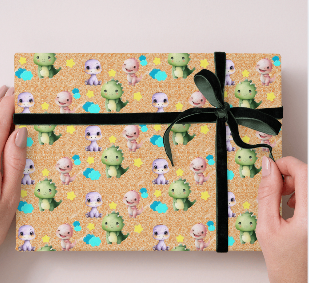 ADORABLE BABY DINOSAUR, Seamless Pattern, PNG, Backgrounds, Printable Digital Paper, POD (Copy)